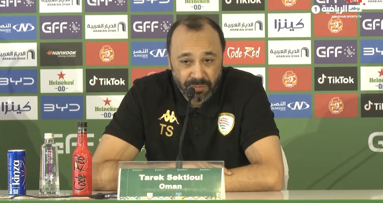 طارق السكتيوي مدرب منتخب عمان&nbsp;&nbsp;: سنواجه منتخباً كبيراً ونتطلع للفرحة الأكبر بالتأهل للنهائي