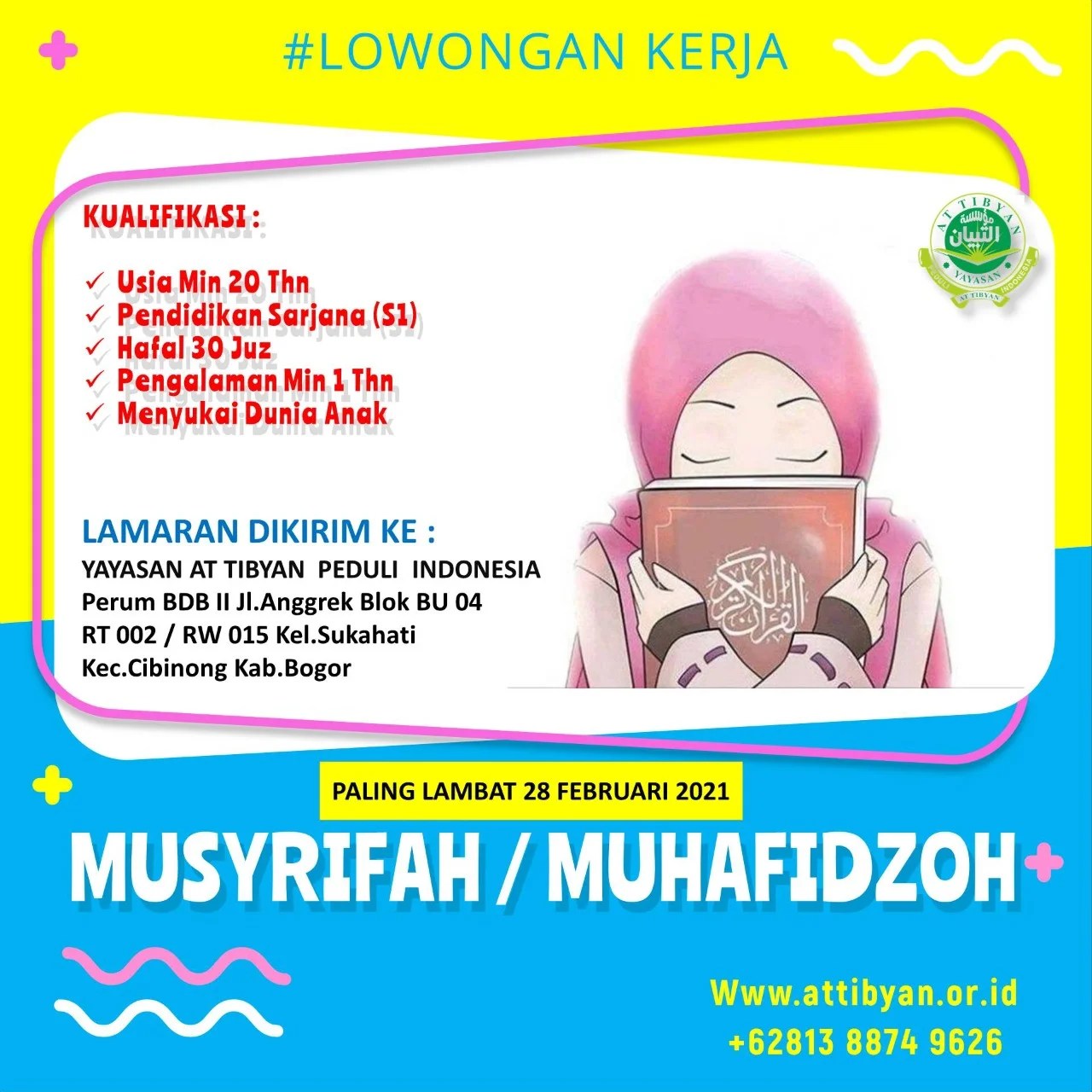 Hubungi perusahaan impianmu sekarang, dengan melamar. Informasi Lowongan Kerja Stai Al Hidayah Bogor