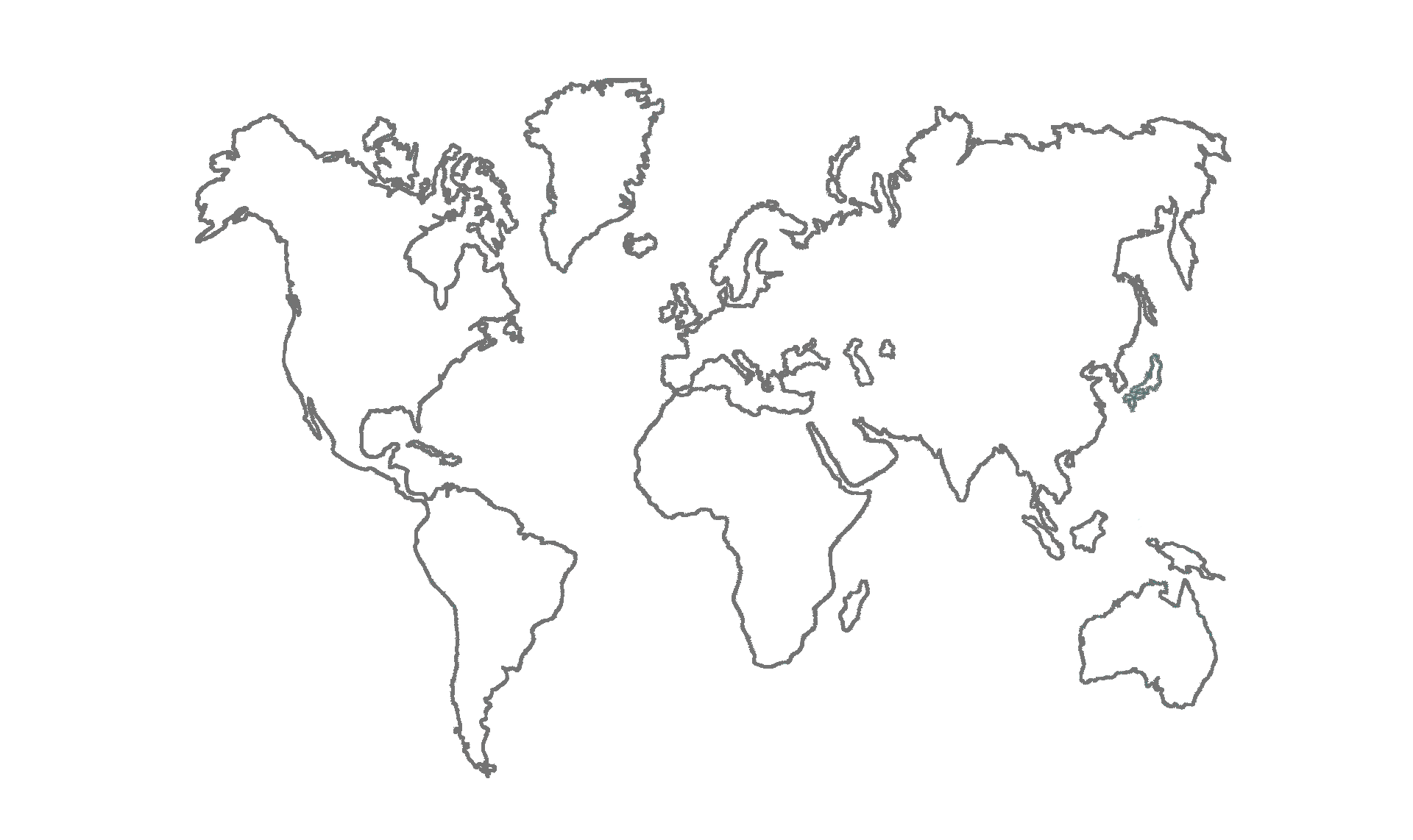 рисовать на карте мира