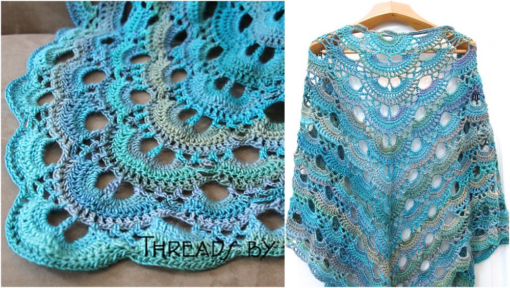 Beginning chain counts as a stitch (except the ch 1 for sc). Triangle Shawl Crochet Pattern Free Styles Idea