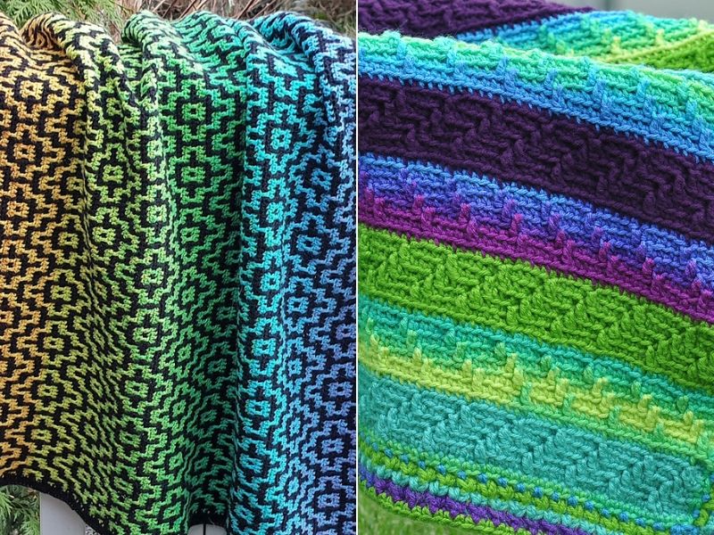 I do hope you'll enjoy my patterns, which are linked below. Mosaic Pattern Blankets With Free Crochet Patterns