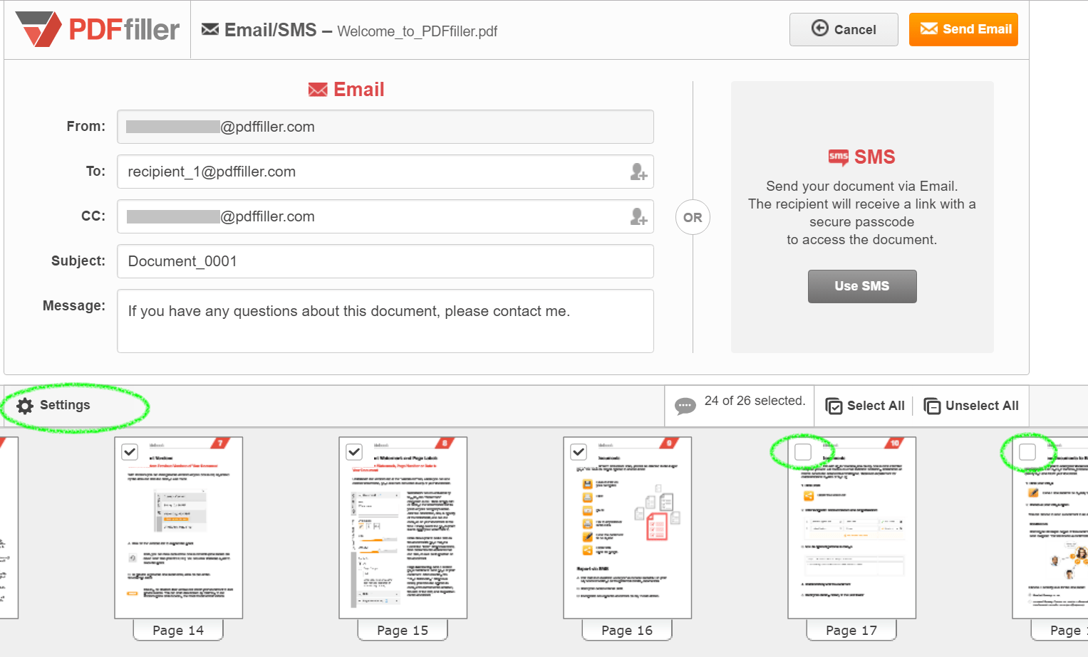 The key advantage of this pdf editing app is the continuously updated library of pdf forms from all around the web compiled by pdffiller's search robots. Email Pdfs From Any Device Pdffiller