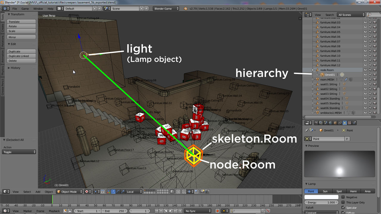 Adding Lights Blender Imvu Create