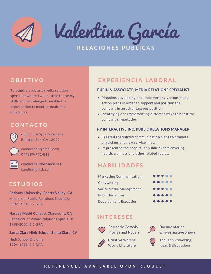 100 creativos disenos de hojas de vida creadictos. 30 Ejemplos De Curriculums Vitae Creativos Con Plantillas Gratis