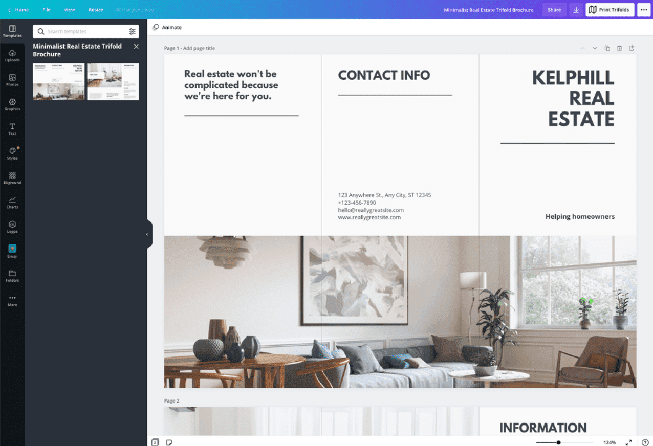 Crea Folletos Y Tripticos Creativos Online Gratis Canva
