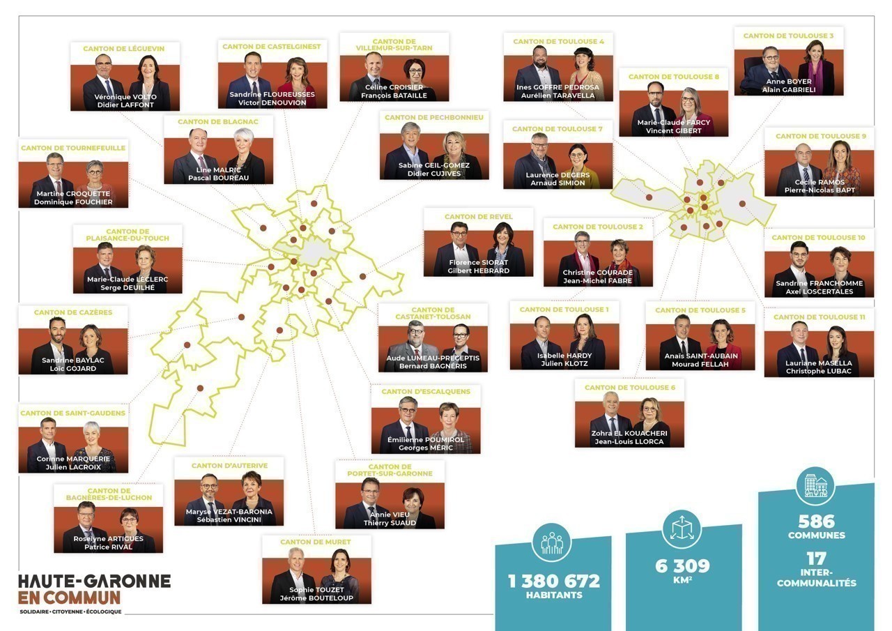 La droite devrait l'emporter, selon les premières estimations à 20h, dans le canton de carcassonne 1 et dans les corbières méditerranée. Departementales 2021 Voici Tous Les Candidats Du Ps Et De Ses Allies En Haute Garonne Actu Toulouse