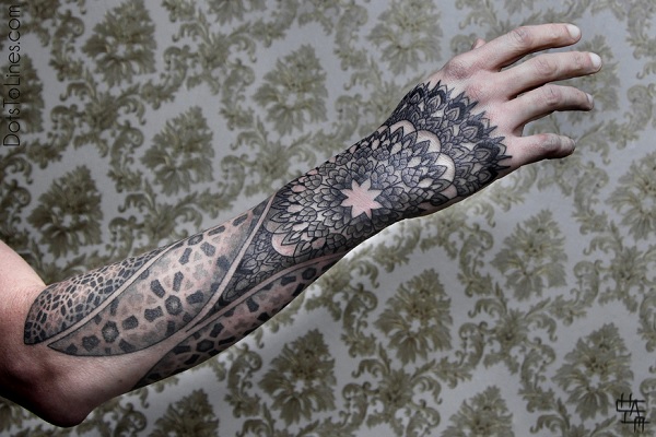 Beautiful, Minimalistic Geometric Tattoos Made With Dots And Lines 400_x_600_jpg