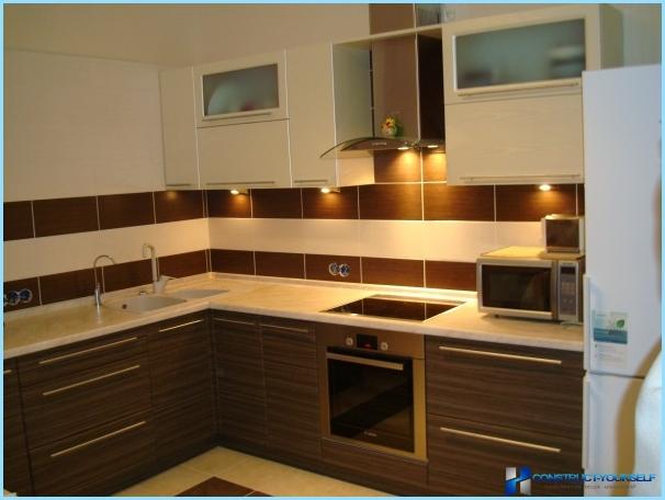 Kutna Kuhinja Moderan Dizajn Sa Fotografijom