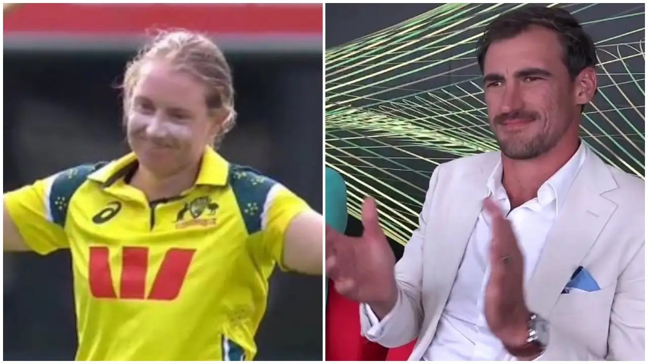 Unmissable! Mitchell Starc’s reaction to Alyssa Healy's farewell century goes viral (Watch video) Unmissable! Mitchell Starc’s reaction to Alyssa Healy's farewell century goes viral (Watch video)