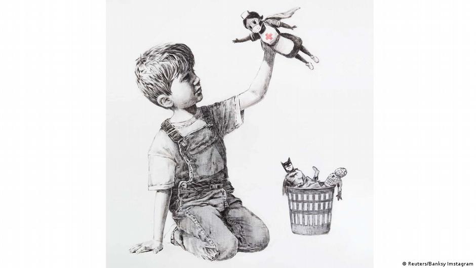 Kunst Mit Pseudonym Wer Ist Eigentlich Banksy Kunst Dw 25 09 2020