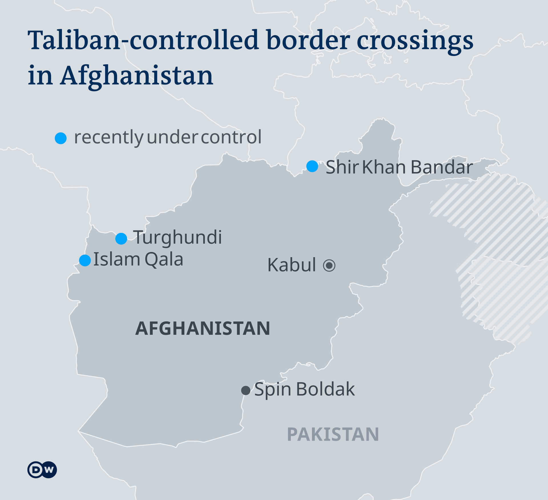Taliban Control Map Pakistan : Taliban Capture Key Afghan Border Point Reports News Dw 14 07 2021