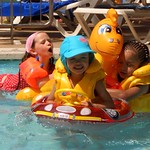 Sian Cerys and Maria at the Pool again
