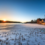 Sunrise on Auchhintaple Boat House