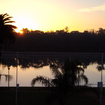 Renmark. Morning sunrise on the Murray River.