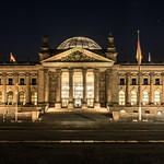 Reichstag dome at night