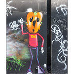Street Art (Mowscodelico), East London, England.