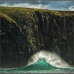 Wave and cliffs