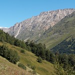 The main Caucasus mountain ridge
