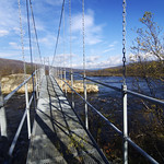 Day 8: Hanging bridge at Abiskojaure lake