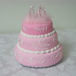 Pink Princess Birthday Cake