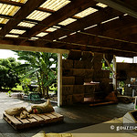 Where the coffee cherries are dropped off in bags