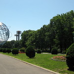 NYC - Queens - Flushing: Flushing Meadows-Corona Park - Unisphere and Freedom of the Human Spirit