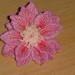 double pink hellebore brooch