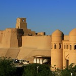 The walls and gates of Khiva, Uzbekistan