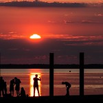 Enjoying the sunlight at the beach