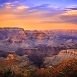 Sunset on the Stormy Grand Canyon