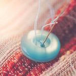 ~Buttons and patches and cold winds blowing, The days pass quickly when I am sewing.