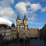 Praha, Česk&eacute; republiky (the art of very historic church buildings in the core of downtown Prague), T&yacute;nsk&aacute;/Altst&auml;dter Ring/Staroměstsk&eacute; n&aacute;měst&iacute; (Church of Our Lady before T&yacute;n/Chr&aacute;m Matky Bož&iacute; před T&yacute;nem/Teynkirche)