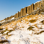 The Basalt Pillers at Raudhamelur in the snow