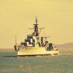 Sept. 2, 1972: In the Platypus Channel, HMAS DUCHESS enters Townsville - Geoff Green.