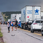 traffic issues on I-40, 63 miles east of Albuquerque