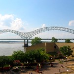 Mud Island: Hernando de Soto Bridge, Memphis Tennessee