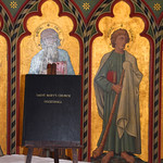 Uggeshall church prayer book with St Paul and St James the Less