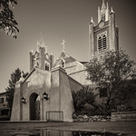 San Felipe de Neri Church in Old Town, Albuquerque, NM