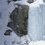 Ice waterfall beside Rv 85 road. Gullesfjordbotn-Hinnoya-Lofoten Vesteralen-Norway. 0080