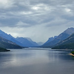 Upper Waterton Lake Looking Toward the US Border-Alberta Canada 02694