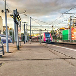 Green square at the station