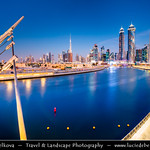 United Arab Emirates - UAE - Dubai - Creek area at Dusk - Twilight - Blue Hour - Night