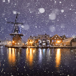 Adriaan in de sneeuw