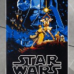 LEGO&reg; brick Star Wars 1977 movie poster