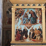 Piero del Pollaiolo (1443-1496) - Incoronazione della Vergine, santi e angeli musicanti (1483) - Chiesa di Sant'Agostino - San Gimignano (Siena)