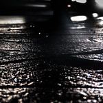 Such lovely curvy valleys and textured plateaus! Lights and shadows play their best game on the wet pavement!