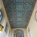 Chancel ceiling and East window