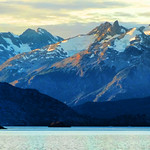 Rayos de sol en la cumbre