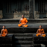 Young Buddhist monks