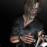 Spice wearing Boutique 187 Vintage Glasses @ Chapter Four - [hoorenbeek] Millennium Bracelet and FashionNatic Samuel Top